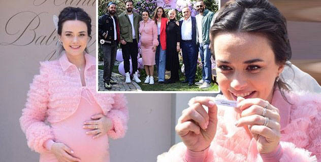 Hande Soral... DOĞACAK BEBEĞİNE EĞLENCE PARTİSİ!