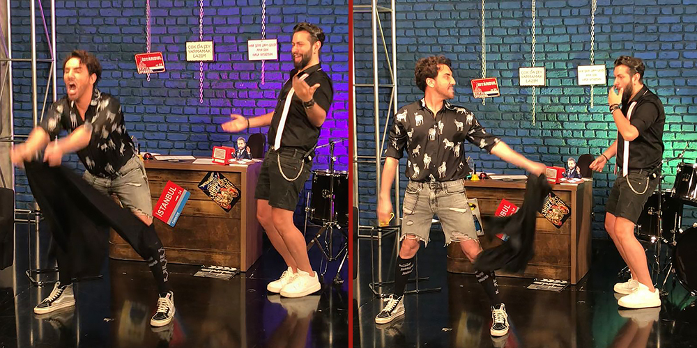 Faruk K… CANLI YAYINDA SOYUNDU