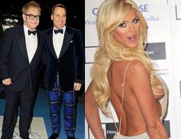 Victoria Silvstedt...ELTON JOHN'UN PARTİSİ ÇIPLAK SHOW'A DÖNÜŞTÜ!...