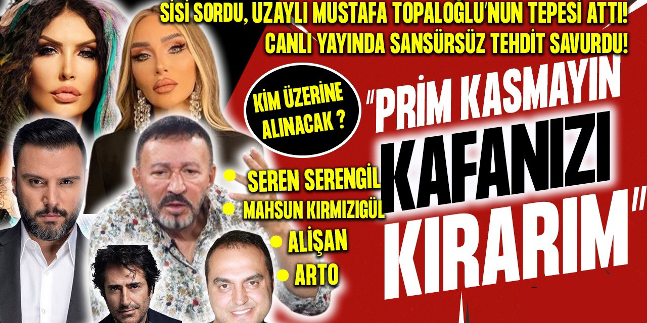 Mustafa Topaloğlu... CANLI YAYINDA TEHDİT ETTİ! “KAFANIZI KIRARIM”