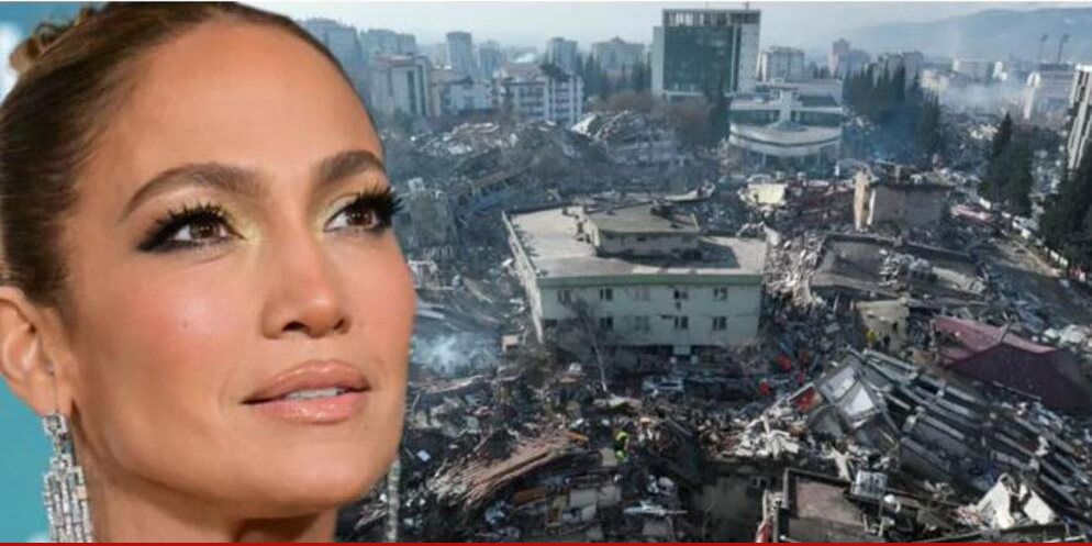Jennifer Lopez... DEPREMZEDELERE ANLAMLI DESTEK!
