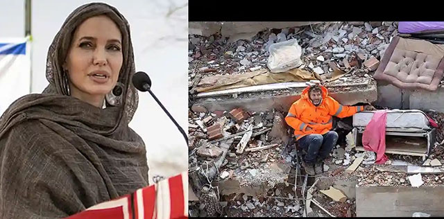 Angelina Jolie... DEPREMZEDLER İÇİN DESTEK ÇAĞRISI!