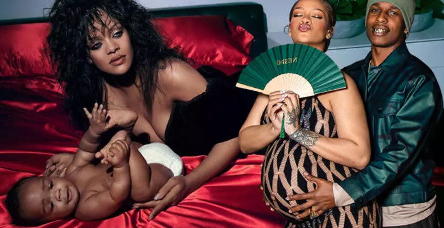 Rihanna... 'İNCİ VE GÜNEŞ GÖZLÜKLERİYLE DOĞURDUM!'