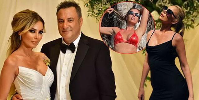 Petek Dinçöz... KIRMIZI BİKİNİSİNİ GİYDİ; 'TATİL BAŞLADI!'