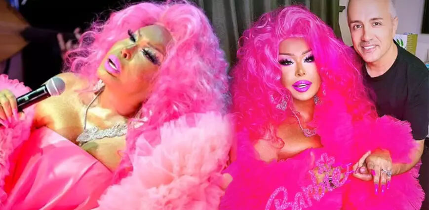 Bülent Ersoy... TEPEDEN TIRNAĞA PEMBE GİYİNDİ!