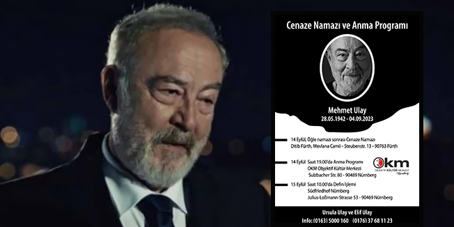 Mehmet Ulay… CENAZESİNİN DETAYLARI BELLİ OLDU!