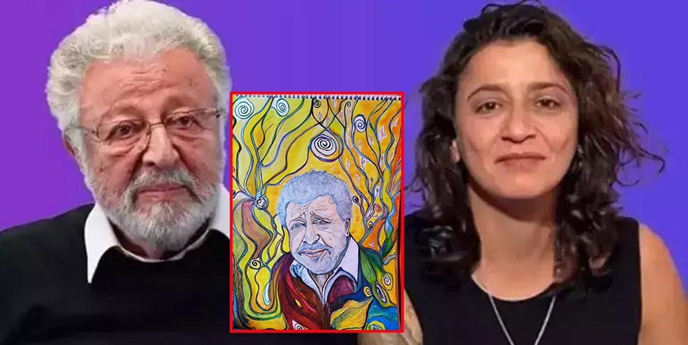 Duygu Nebioğlu… BABASI METİN AKPINAR'IN KARİKATÜRÜNÜ ÇİZDİ!