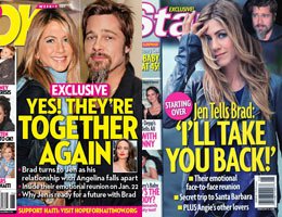 Angelina-Brad-Jennifer...KİMİN ELİ KİMİN CEBİNDE BELLİ DEĞİL!...