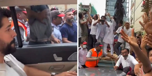 Burak Özçivit... BANGLADEŞ'E GİTTİ, ARAÇ, İNSAN SELİNDEN İLERLEYEMEDİ!