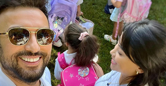 Tarkan... KIZI OKULA BAŞLADI; HEYECANINI PAYLAŞTI!