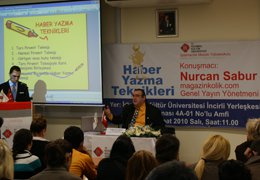 Nurcan Sabur..  KÜLTÜR ÜNİVERSİTESİ'NDE KONFERANS VERDİ?