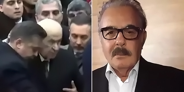 Devlet Bahçeli…CENAZEDE İZDİHAMIN ORTASINDA KALDI!