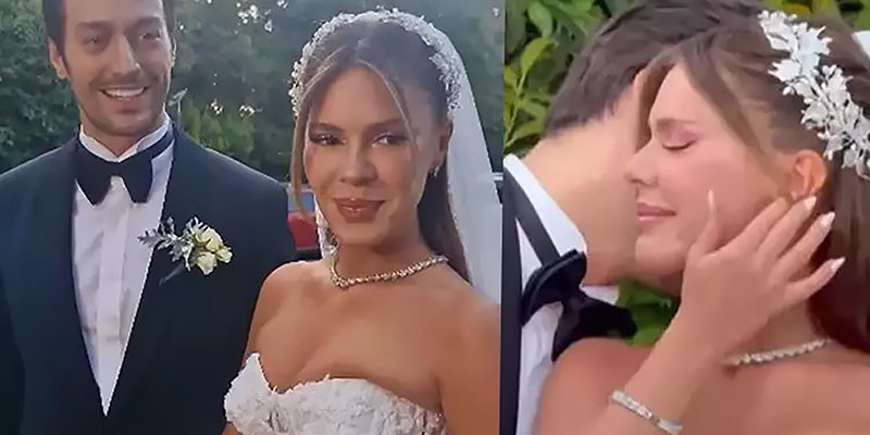 Merve Dinçkol-Feyyaz Şerifoğlu... GÖZYAŞLARI İÇİNDE EVLENDİLER!