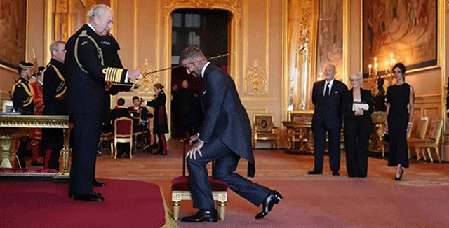 David Beckham... ŞÖVALYE NİŞANINI ALDI; ONA ARTIK 'SÖR' DİYEBİLİRİZ!