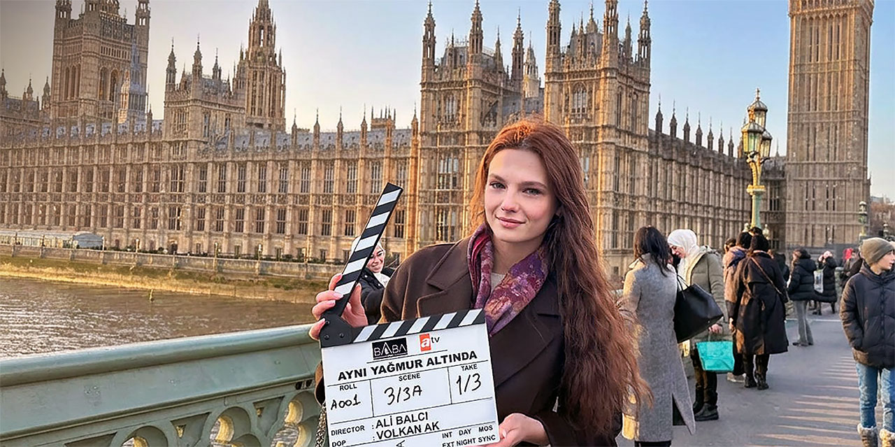 ‘Aynı Yağmur Altında’… SETE ÇIKTI! İLK SAHNELER LONDRA’DA!