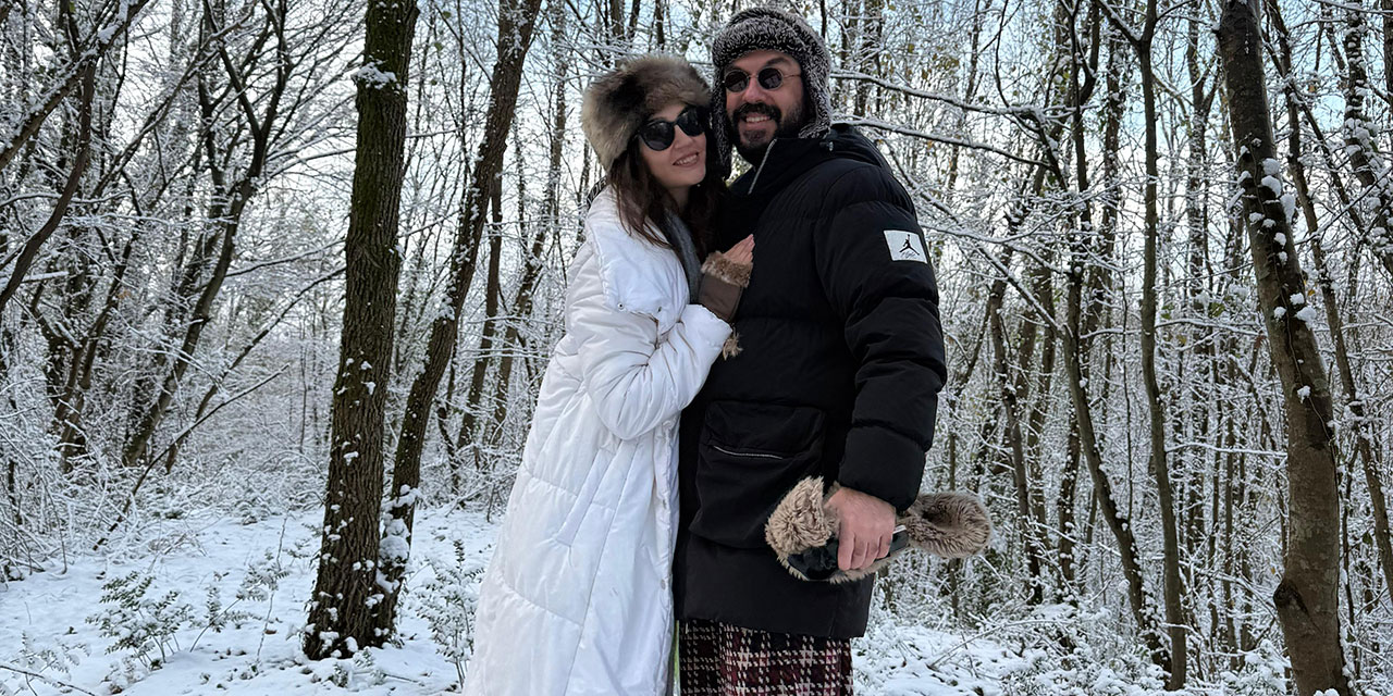 Ceren–Emir Benderlioğlu… ŞİLE’DE AİLECE KAR KEYFİ
