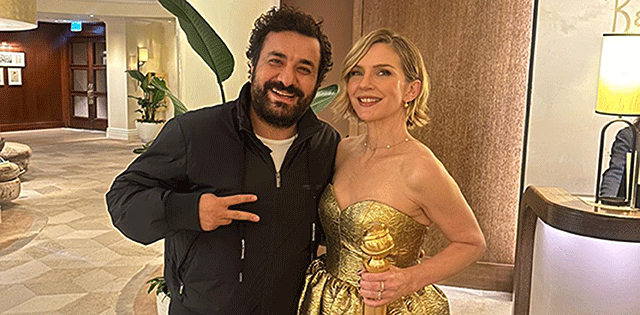 Hasan Can Kaya... HOLYWOOD YILDIZIYLA EŞOFMANLI POZ!