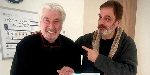 Erdal Özyağcılar... KARACİĞER NAKLİ BEKLEYEN UFUK ÖZKAN'I ZİYARET ETTİ!