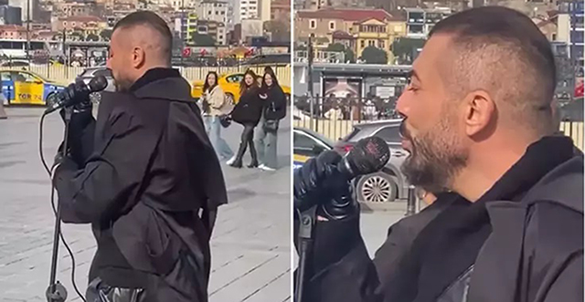 Rober Hatemo... SOKAK SANATÇISI GİBİ ŞARKI SÖYLEDİ; SEBEBİ SONRA ANLAŞILDI!