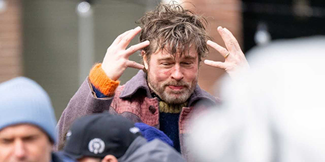 Brad Pitt... HOLLANDA’DA GÖRÜNTÜLENDİ, YÜZÜNDEKİ YARALAR KORKUTTU!