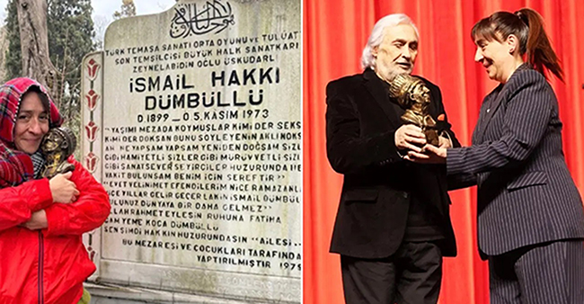 Binnur Kaya... ÖDÜLÜNÜ ALIR ALMAZ, MEZARI BAŞINDA DUA ETTİ!