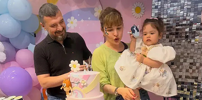 Gonca Vuslateri... KIZI 2 YAŞINDA; DUYGUSAL KUTLAMA!