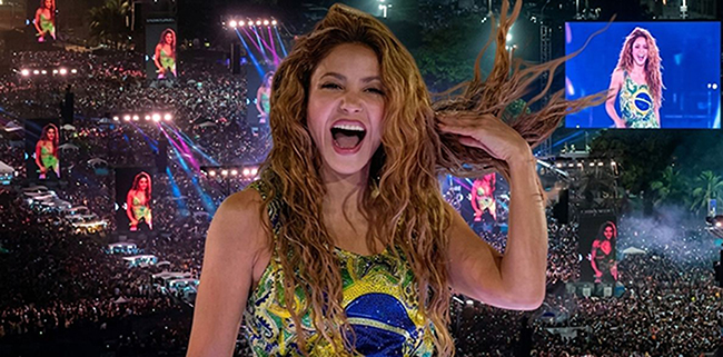 Shakira... İKİ MİLYON KİŞİLİK PLAJ KONSERİ!