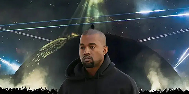 Kanye West... ÜNLÜLER KONSERİNE AKIN ETTİ!