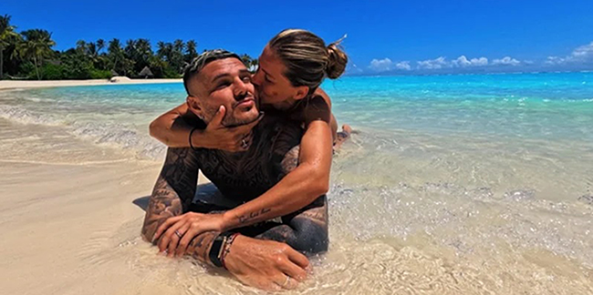 Mauro Icardi... MALDİVLER'DE GÜNÜNÜ GÜN EDİYOR!